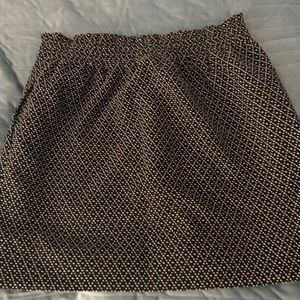 J Crew Skirt - size 10 - black with white polka dots